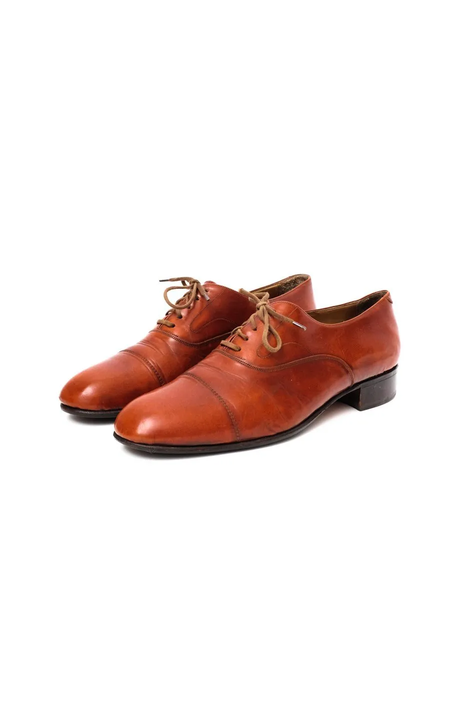 0522_COGNAC 42 LEATHER OXFORD SHOES