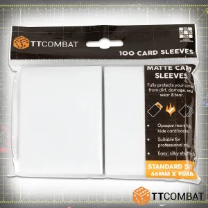 100 Standard Card Sleeves - White