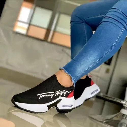 2022 Fashion Casual Breathable Wedges Ladies Walking Sneakers