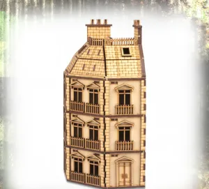 25mm City Rowhouse Corner - World War Scenics