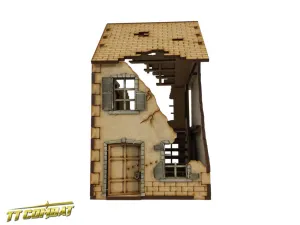 28mm Ruined Terrace House - WW2 Scenics