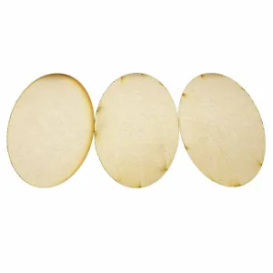 3 x 170mm x 110mm Oval Bases