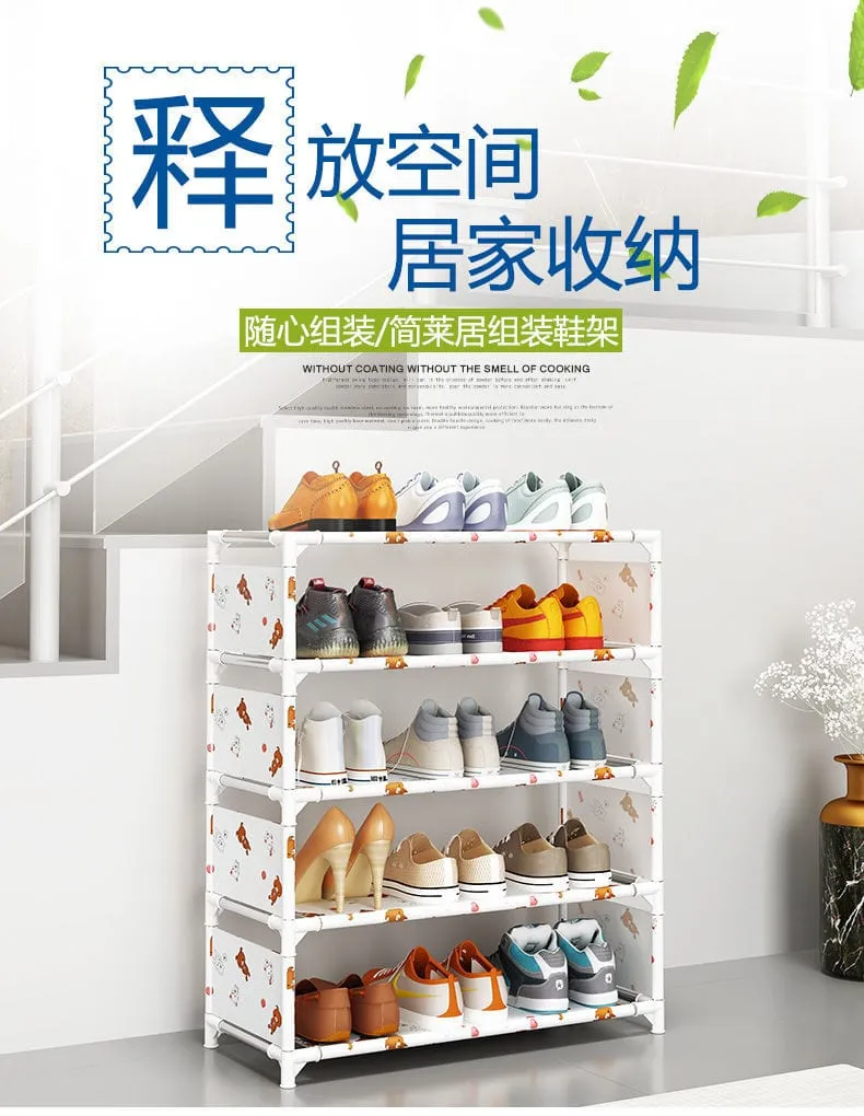 5 Layer Oxford Shoe Rack