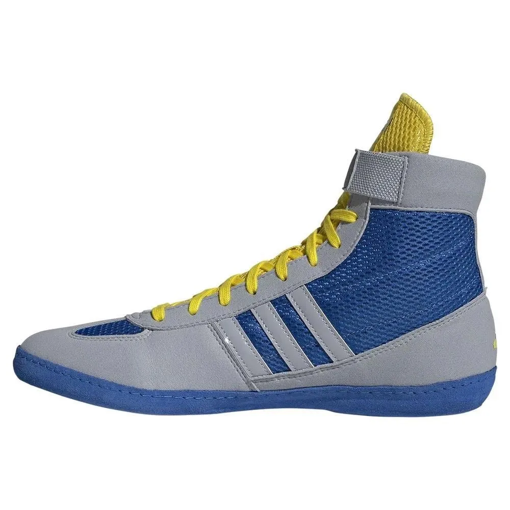 adidas Combat Speed 4 2024 Wrestling Shoes Boots Blue Grey