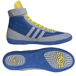 adidas Combat Speed 4 2024 Wrestling Shoes Boots Blue Grey