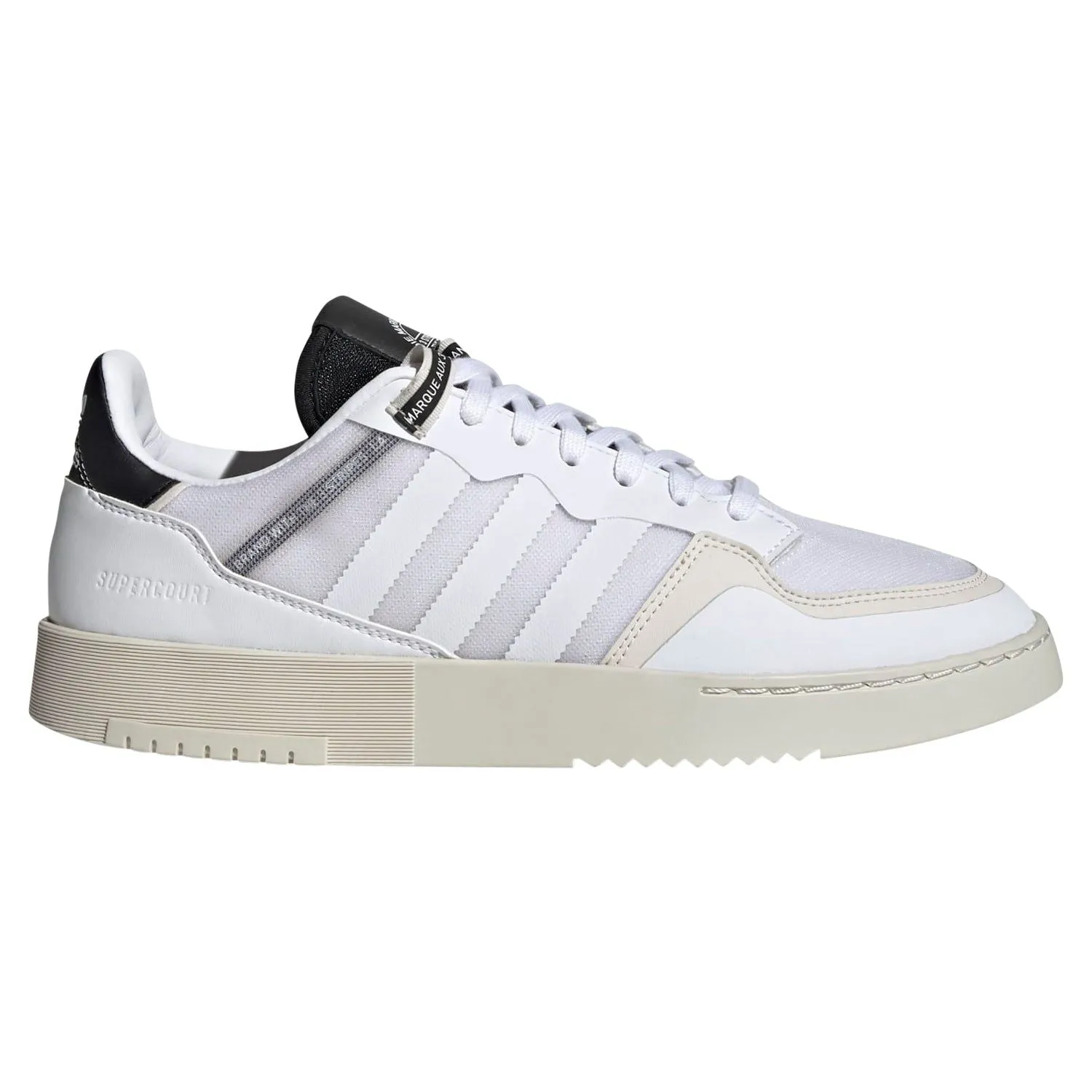 adidas Originals Unisex Supercourt Shoes - Cloud White / Core Black