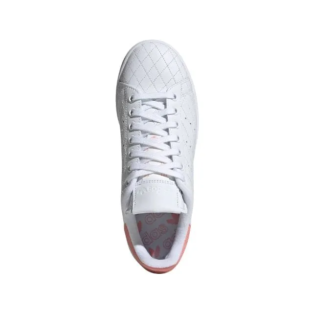 Adidas Stan Smith Women Original Shoes White And Pink Fv4070