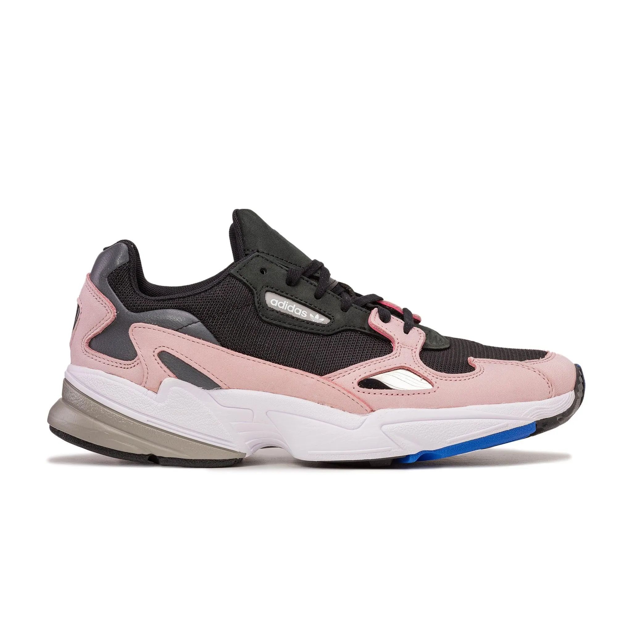 Adidas Women's Falcon Core Black Light Pink Sneaker