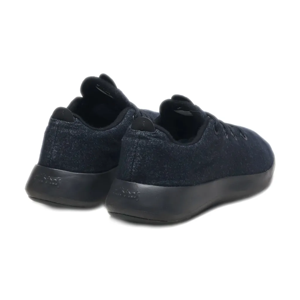 Allbirds Wool Runner Sport Shoes Wool Black Colour For Men