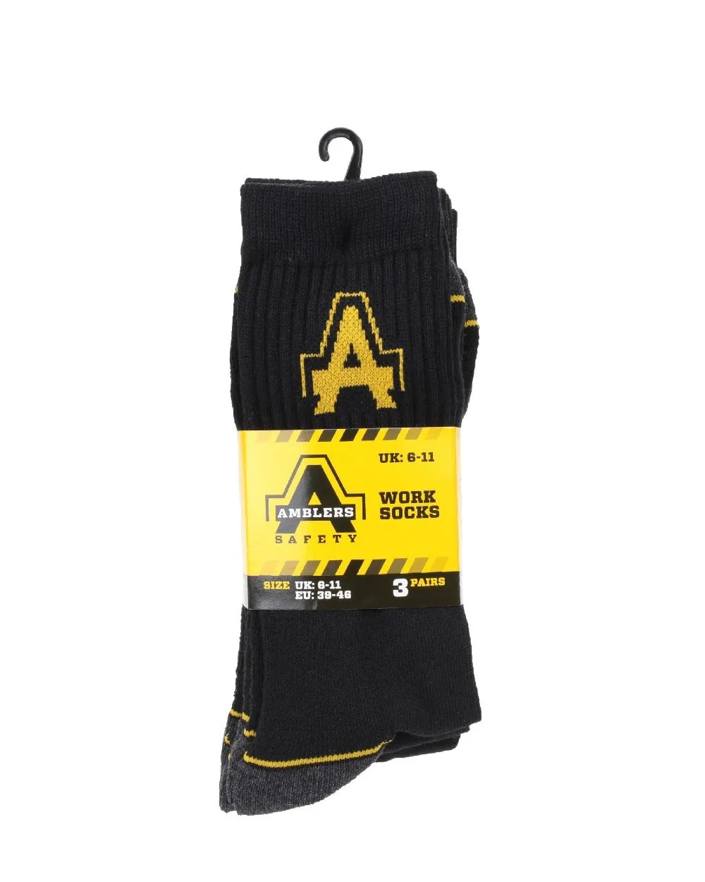 Amblers Safety Amblers Heavy Duty Work Socks 3 pack