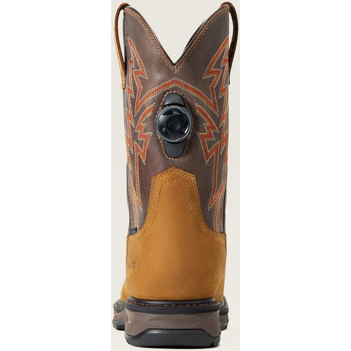 Ariat Men's WorkHog Xt Boa Soft Toe WP Western Work Boot - Bark - 10038921