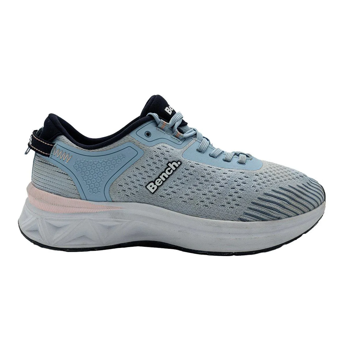 Bench Running Sport Shoes Fabric Blue Colour For Women