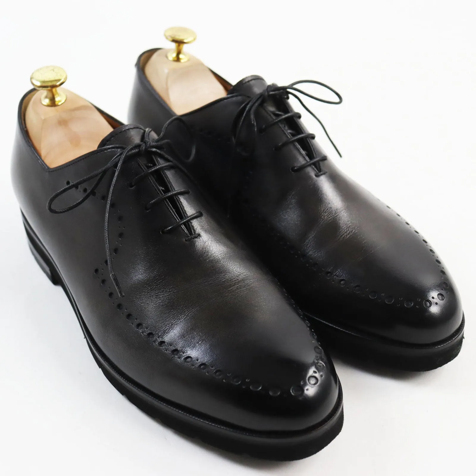 Berluti Leather Oxford Shoes Black 8.5