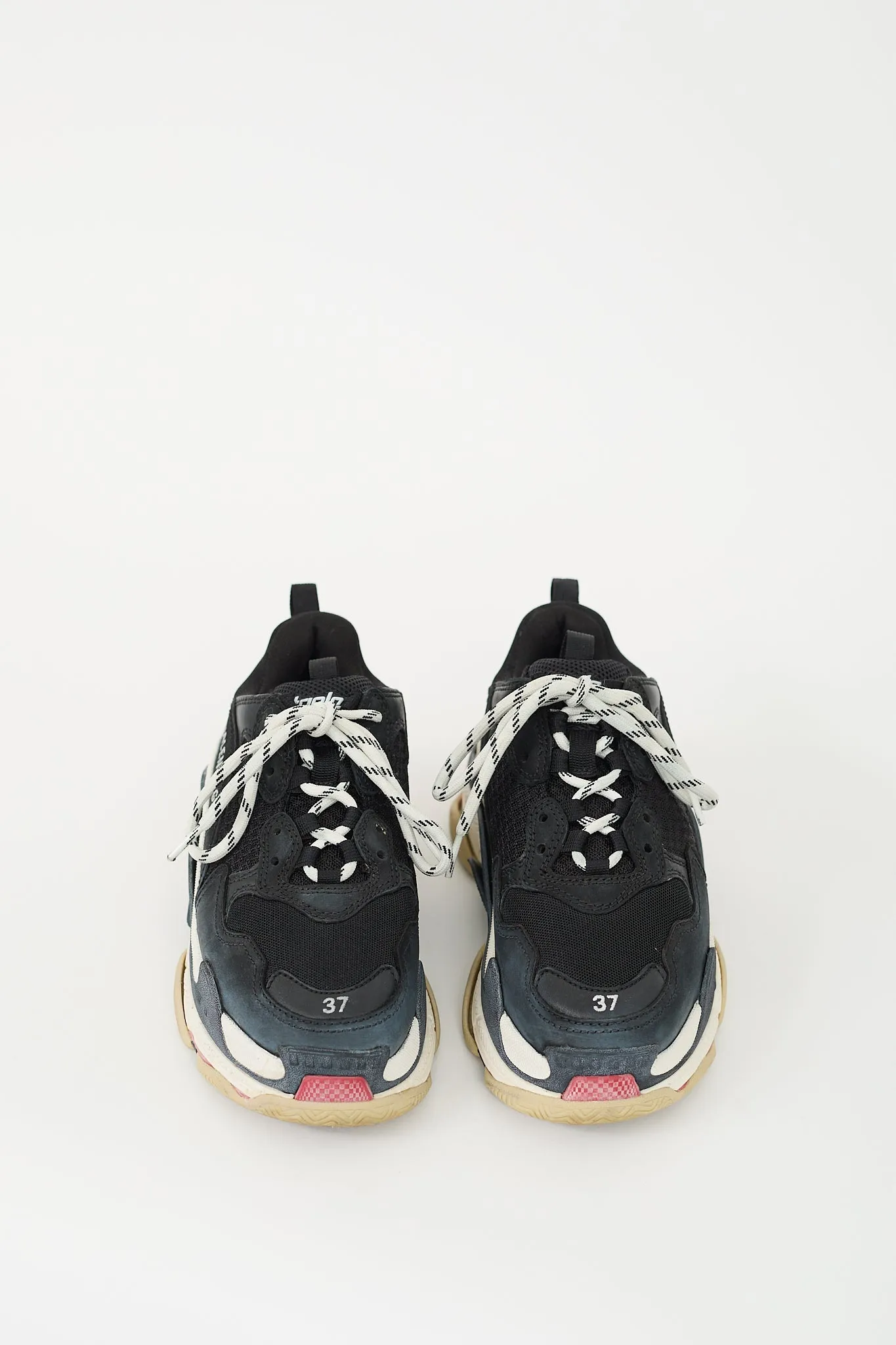 Black & Multi Triple S Sneaker