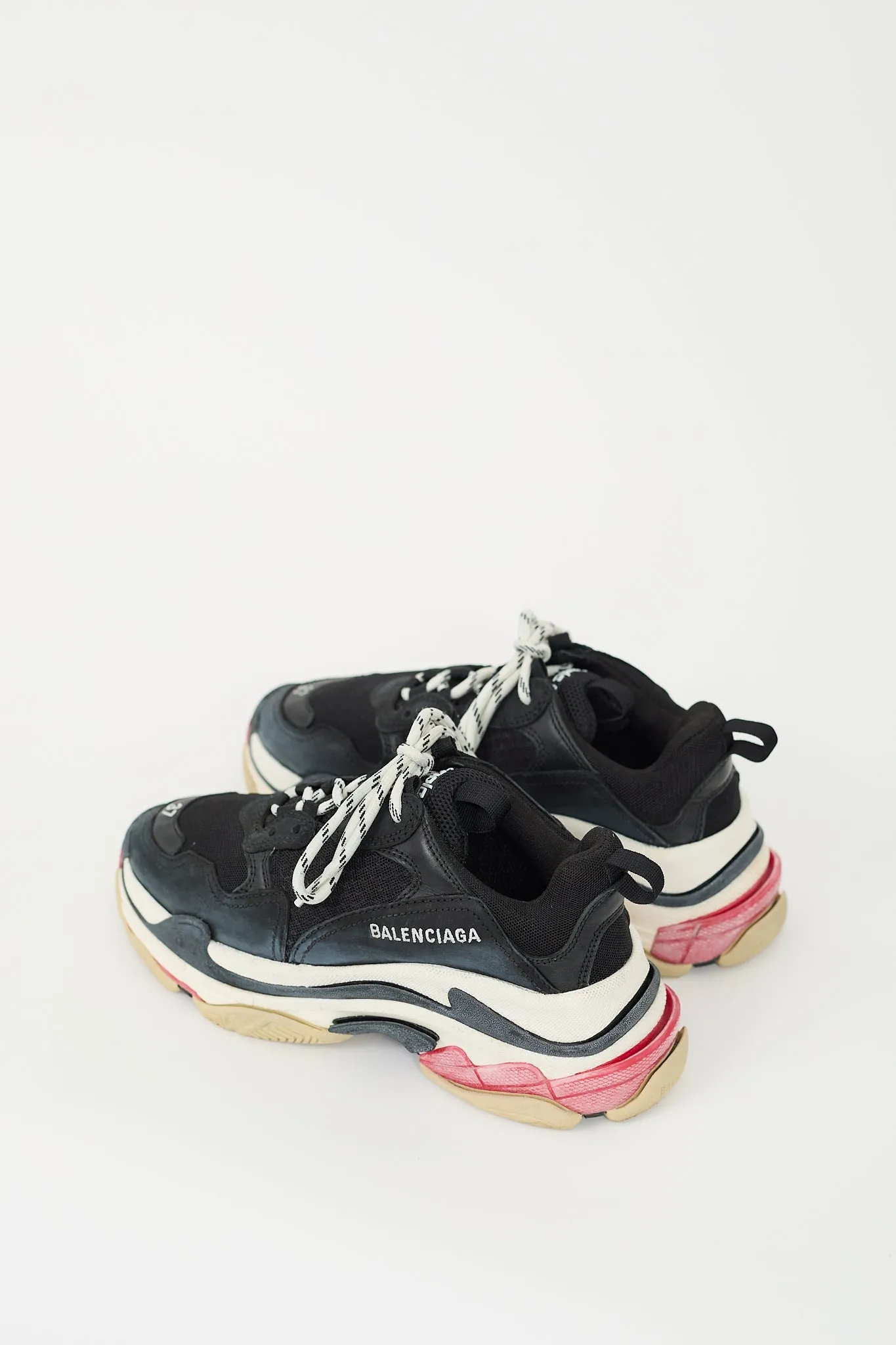 Black & Multi Triple S Sneaker