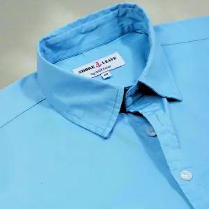 Breeze Blue Twill Slim Fit Shirt