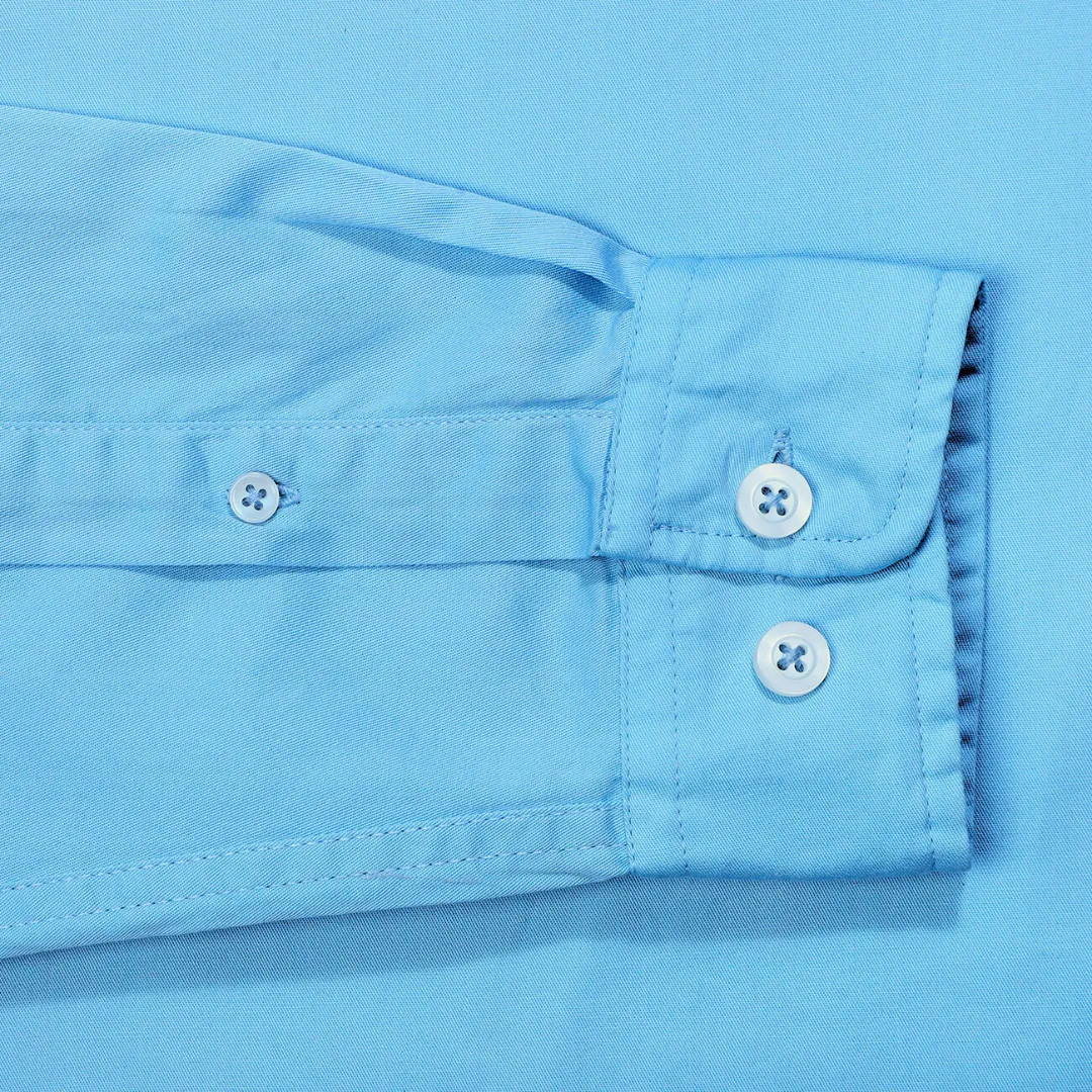 Breeze Blue Twill Slim Fit Shirt