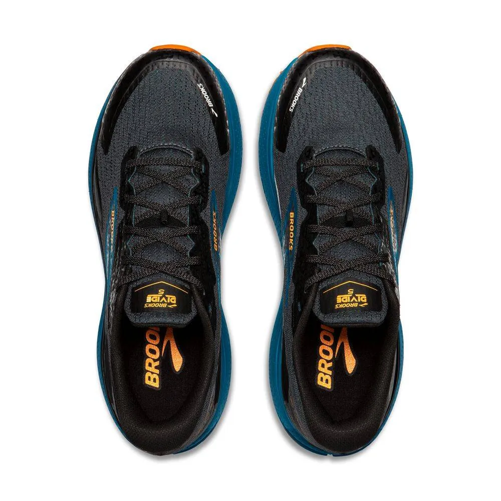 Brooks Divide 5 (Mens) - Ebony/Blue Sapphire/Orange