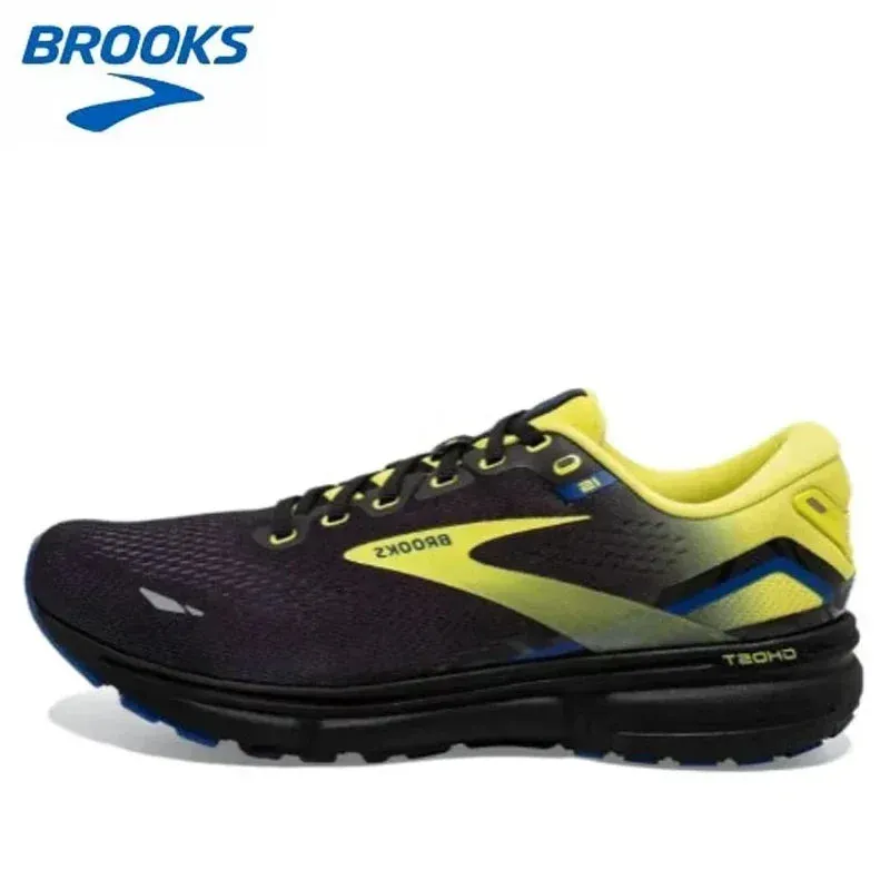 BROOKS Ghost 15 Black Ebony Running Shoes Women Men Long-Distance Road Sport Training Casual Sneakers