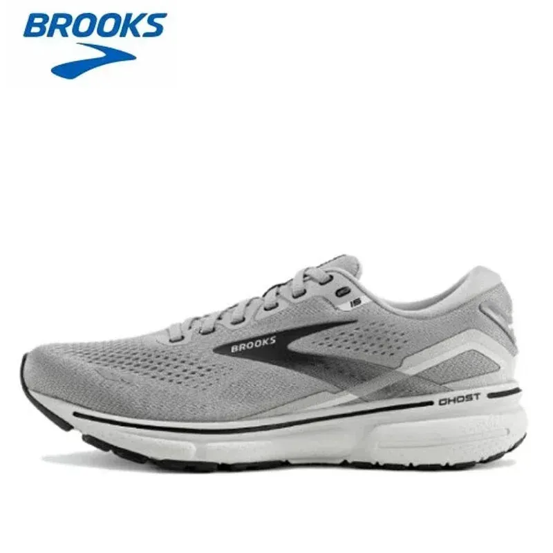 BROOKS Ghost 15 Black Ebony Running Shoes Women Men Long-Distance Road Sport Training Casual Sneakers