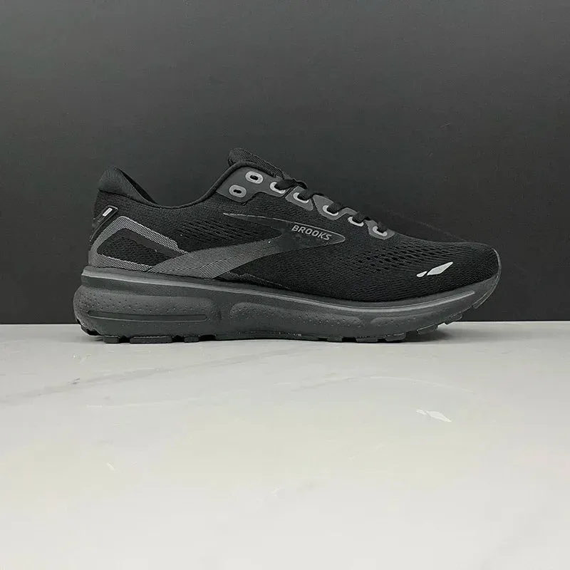 BROOKS Ghost 15 Black Ebony Running Shoes Women Men Long-Distance Road Sport Training Casual Sneakers