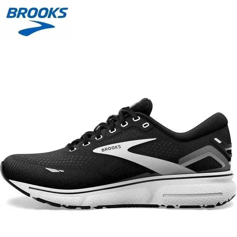 BROOKS Ghost 15 Black Ebony Running Shoes Women Men Long-Distance Road Sport Training Casual Sneakers