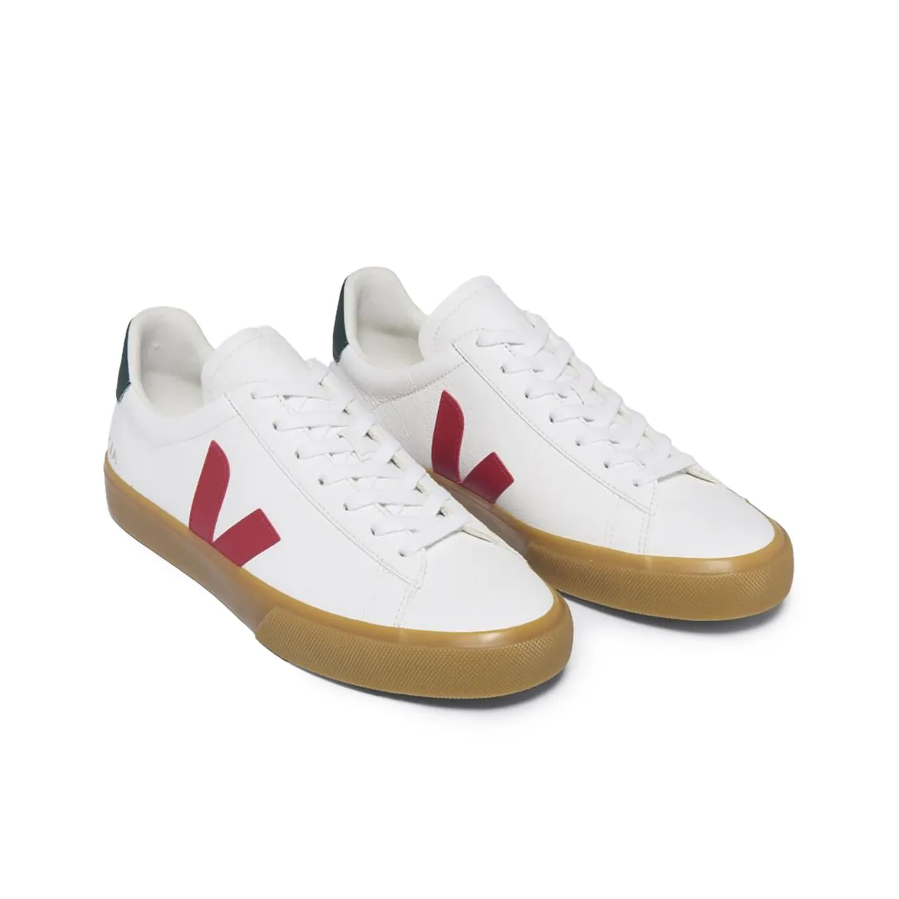 Campo Chromefree Leather Trainer - White Pekin Poker Natural