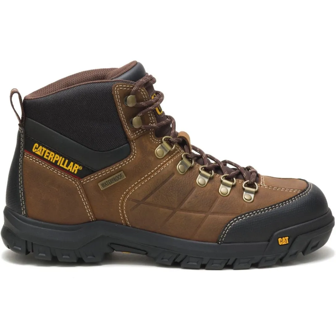 CAT Men's Threshold Waterproof Work Boot - Real Brown - P74128