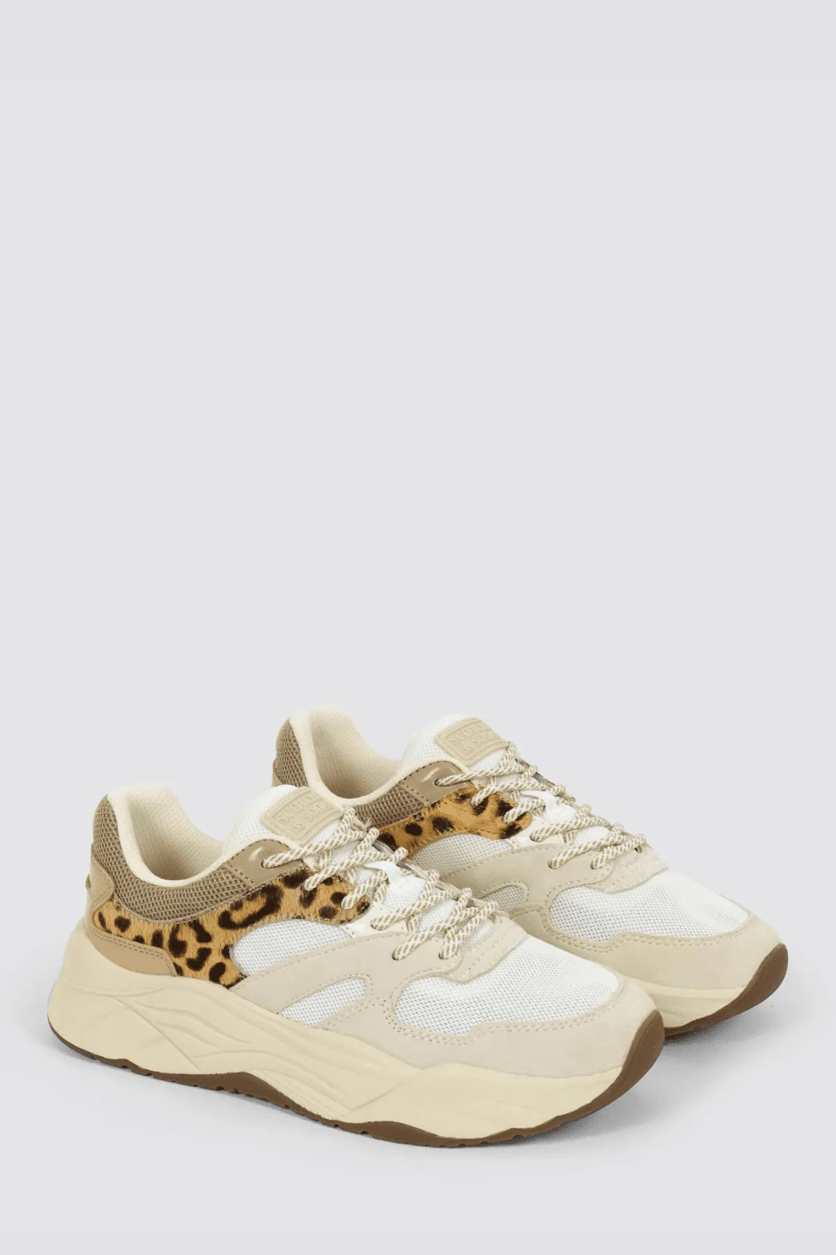 CELEST SNEAKER BEIGE/LEO PRINT