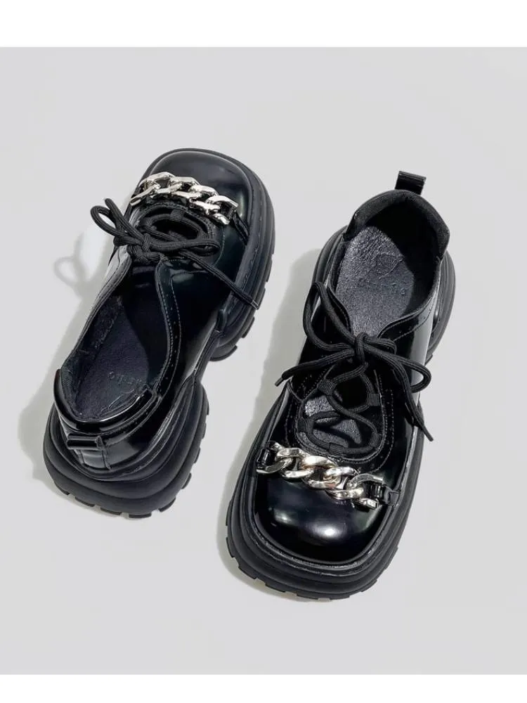 Chain platform shoes【s0000009505】