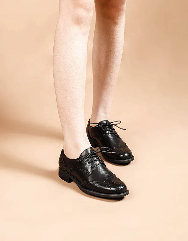 Classic British Style Women's Oxford Shoes