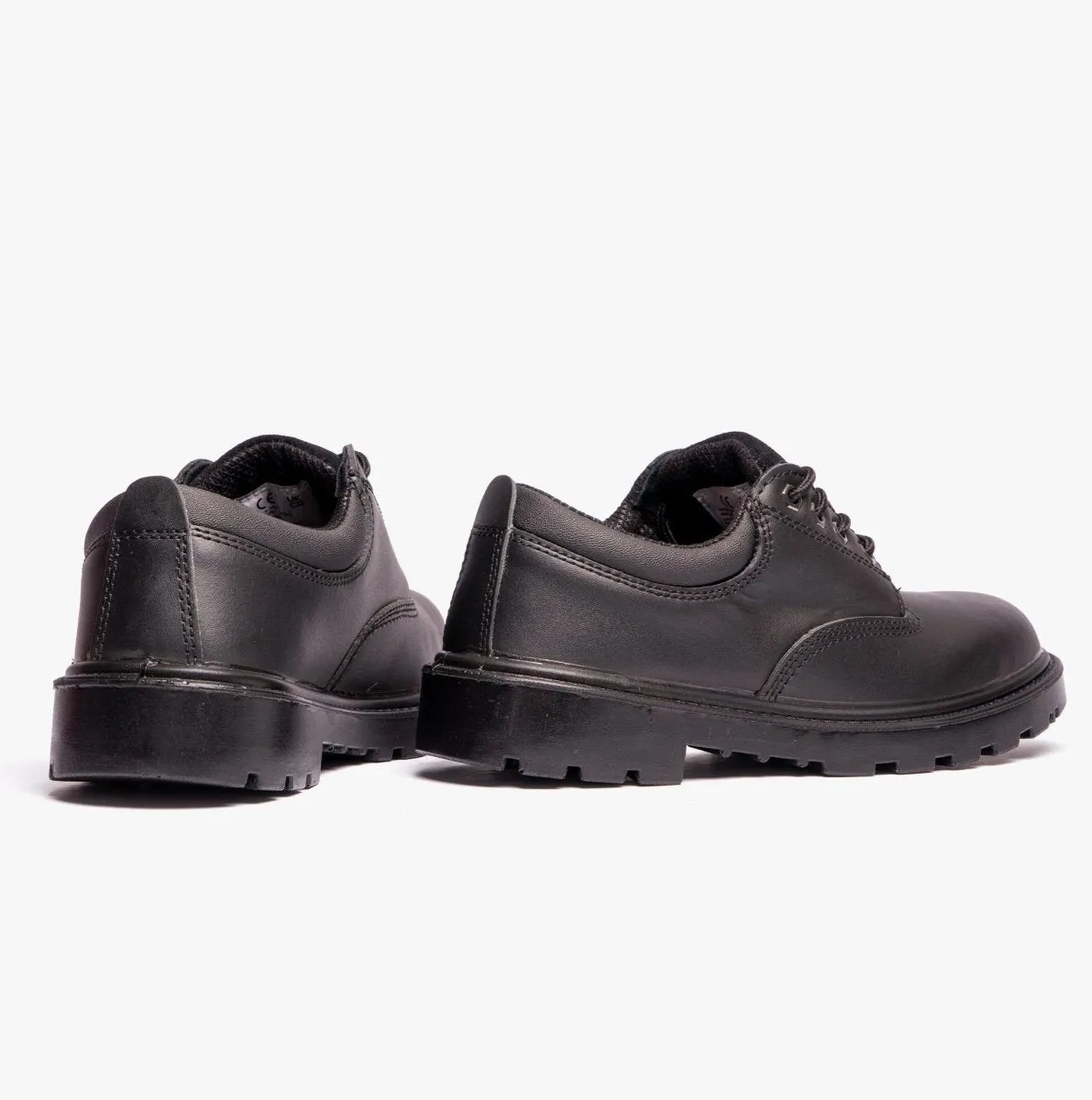 CONTRACTOR Unisex Leather Safety Shoes Black