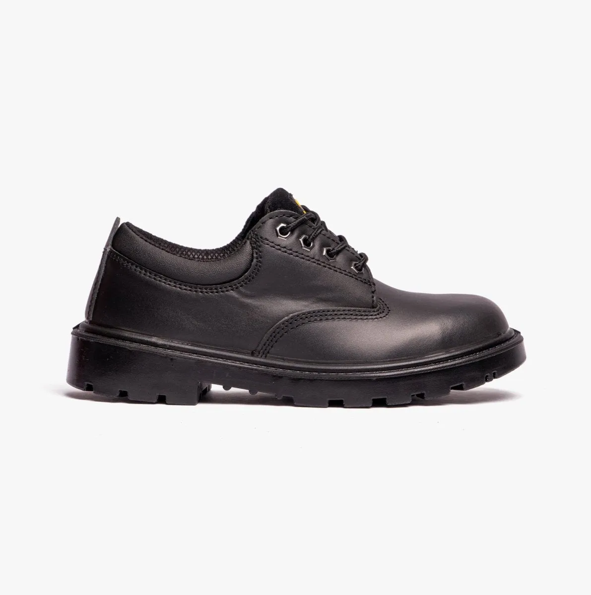 CONTRACTOR Unisex Leather Safety Shoes Black