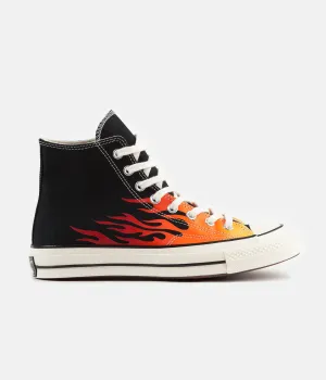 Converse CTAS 70's Hi Archive Print Remixed Shoes - Black / Enamel Red / Bold Mandarin