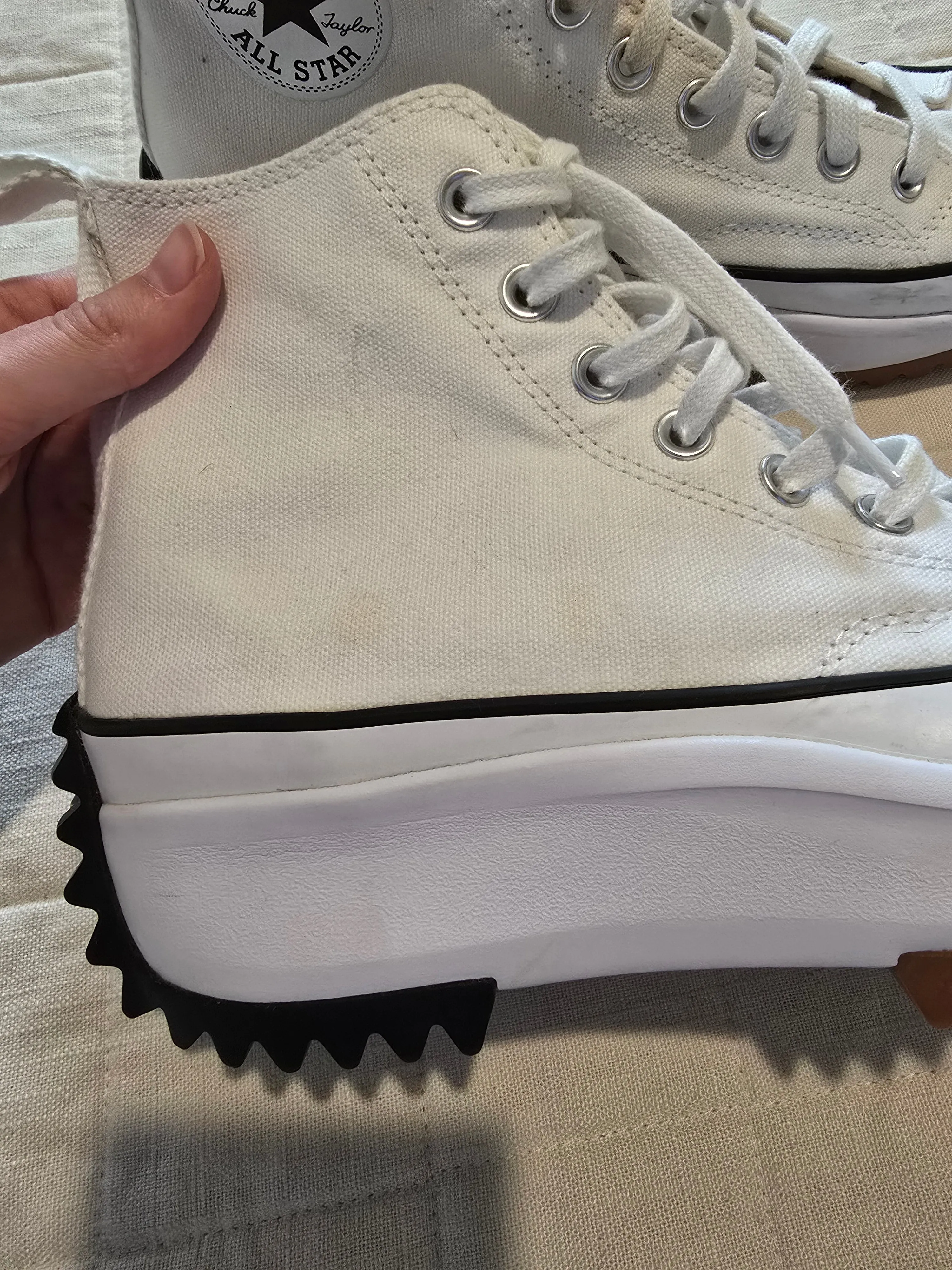 Converse White Platform Sneakers (9)