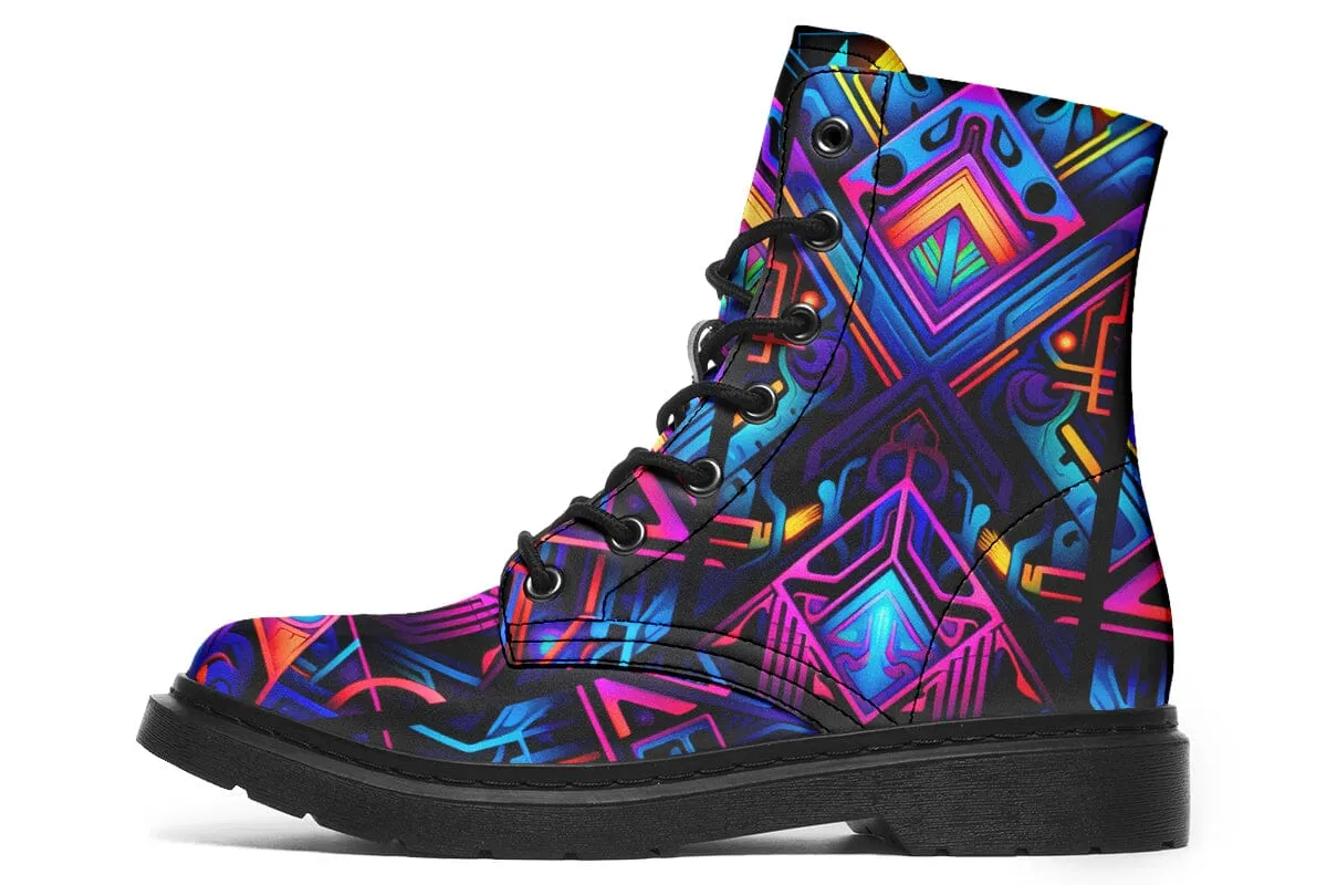 Cyber Lines Combat Boots