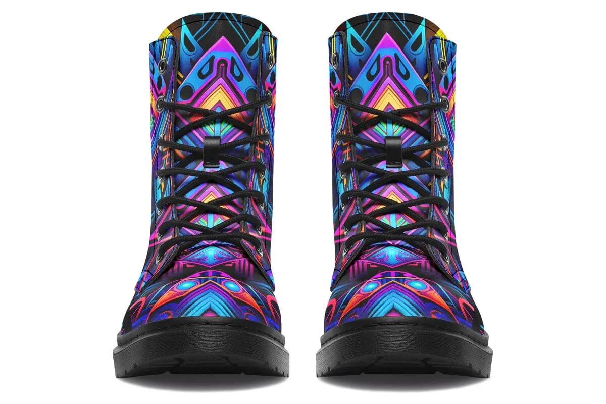 Cyber Lines Combat Boots