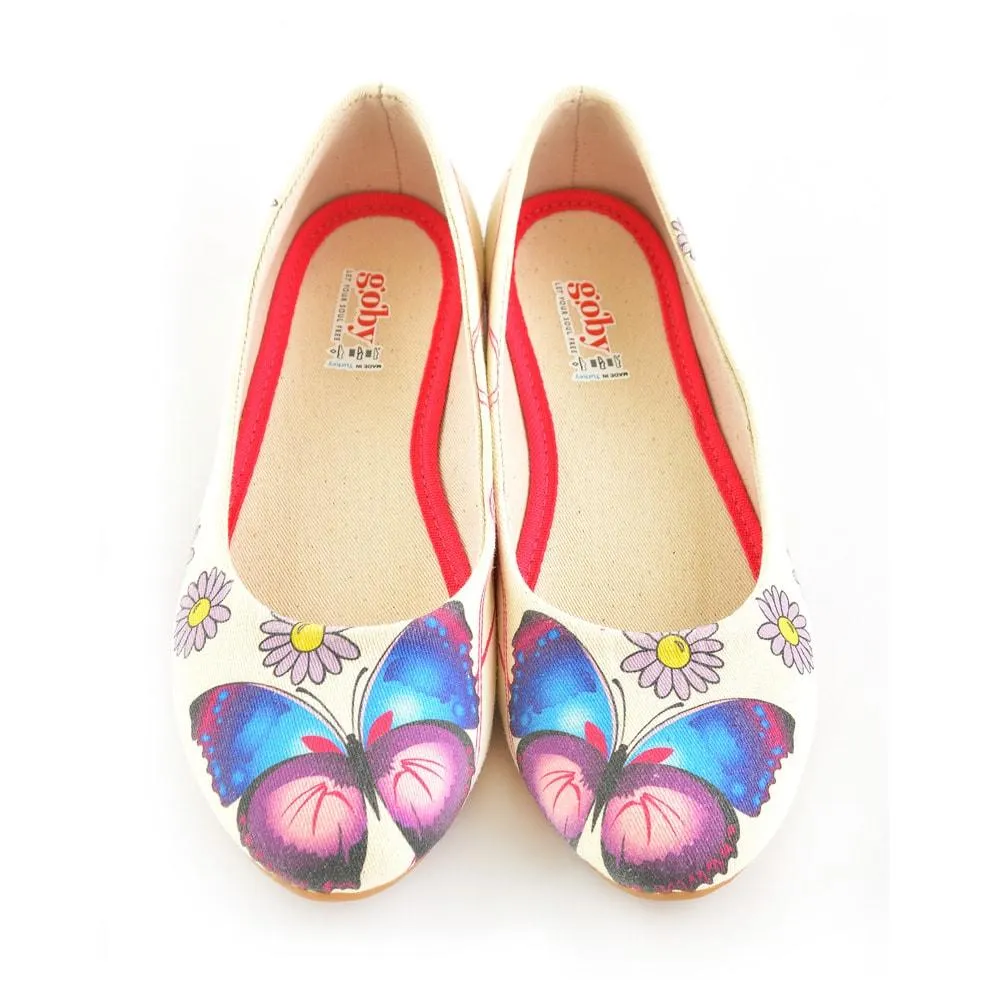 Daisy and Butterfly Ballerinas Shoes 1105