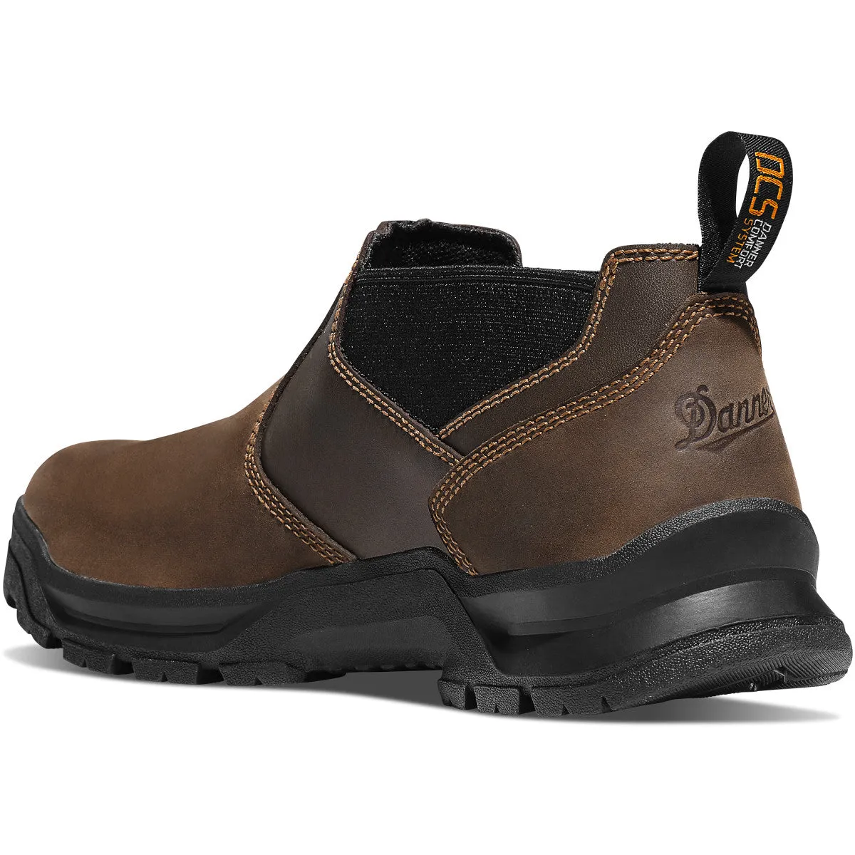 Danner Men`s Boots #12441 | Crafter Romeo 3" Brown Hot | Oil & Slip Resistant Boots | Electrical Hazard Boot Leather