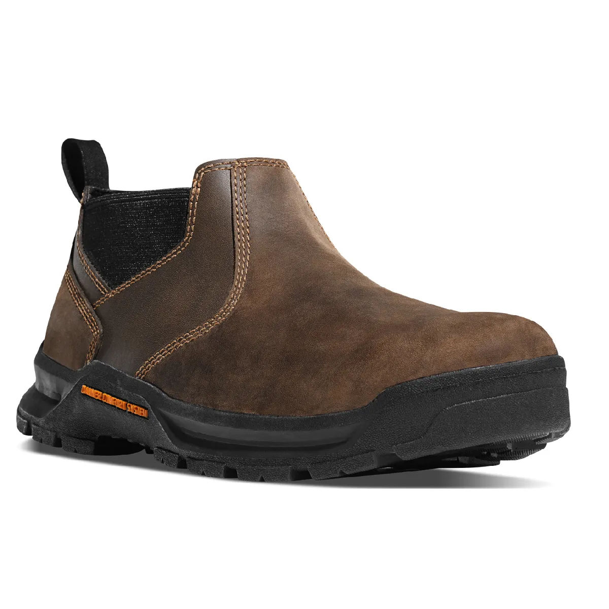 Danner Men`s Boots #12441 | Crafter Romeo 3" Brown Hot | Oil & Slip Resistant Boots | Electrical Hazard Boot Leather