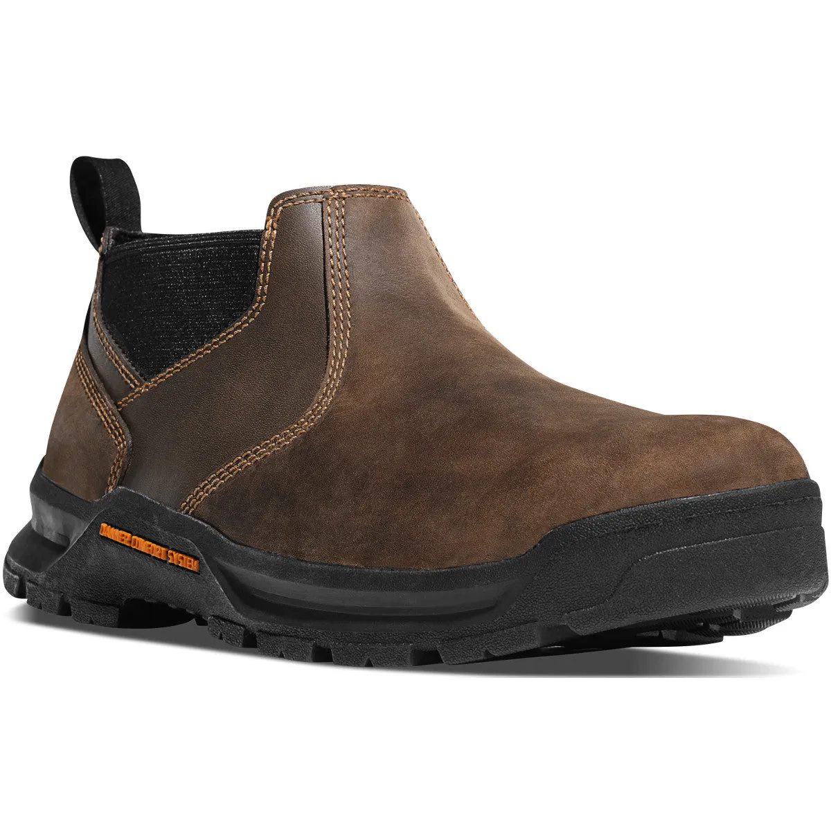 Danner Men`s Boots #12441 | Crafter Romeo 3" Brown Hot | Oil & Slip Resistant Boots | Electrical Hazard Boot Leather