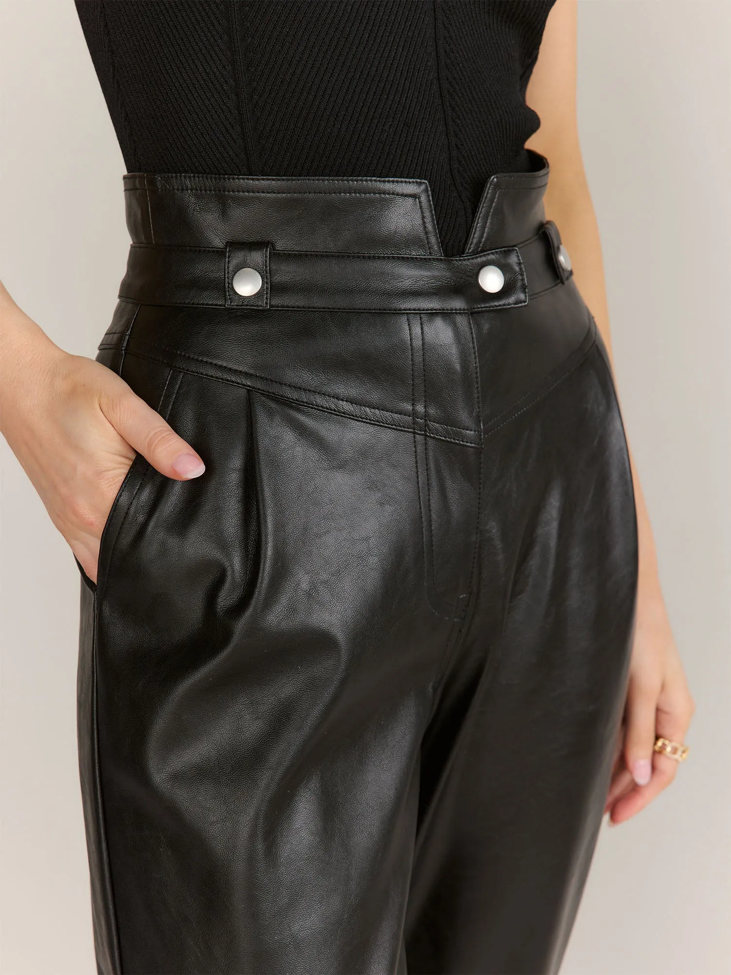 Do   Be High Rise Vegan Leather Pant - Brands We Love