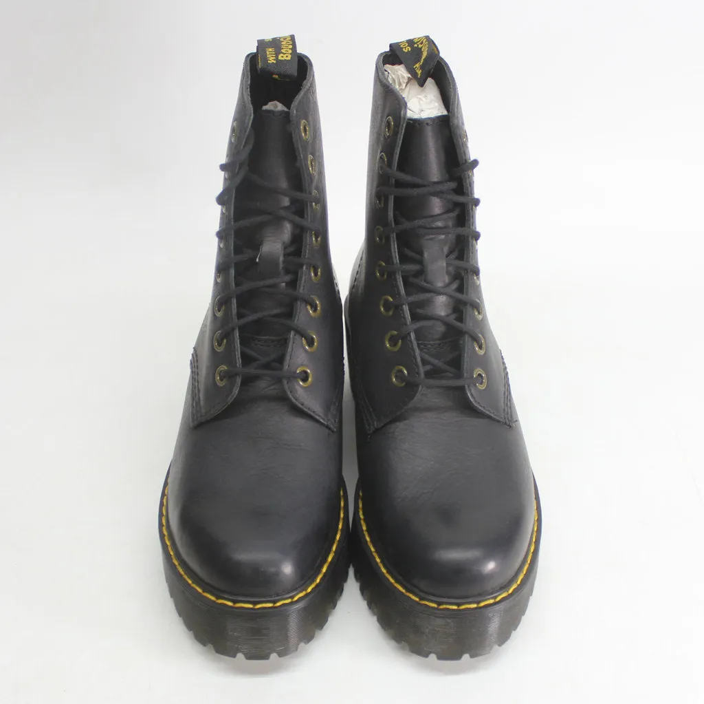 Dr.Martens Womens Boots Shriver Hi Lace-Up Ankle Combat Leather - UK 4