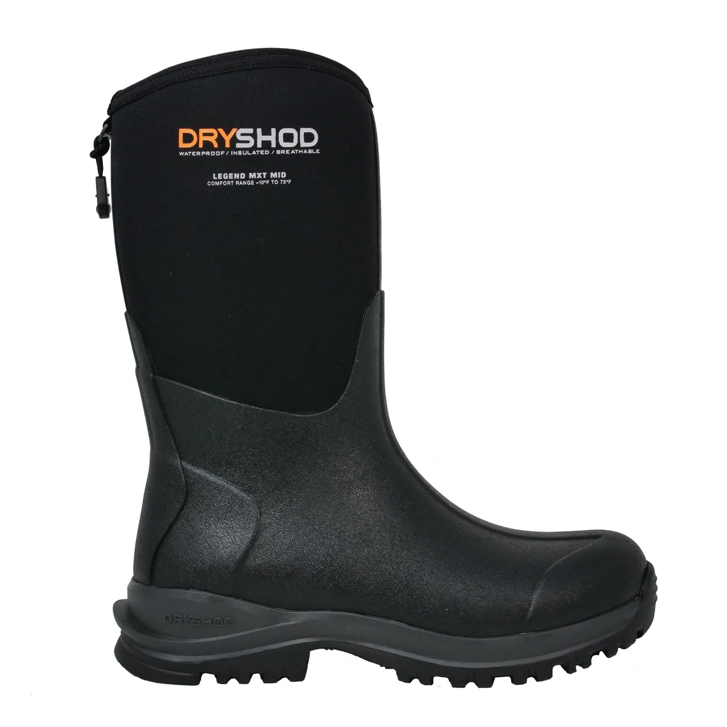 Dryshod Womens Legend MXT Mid Black/Black Adventure Work Boots