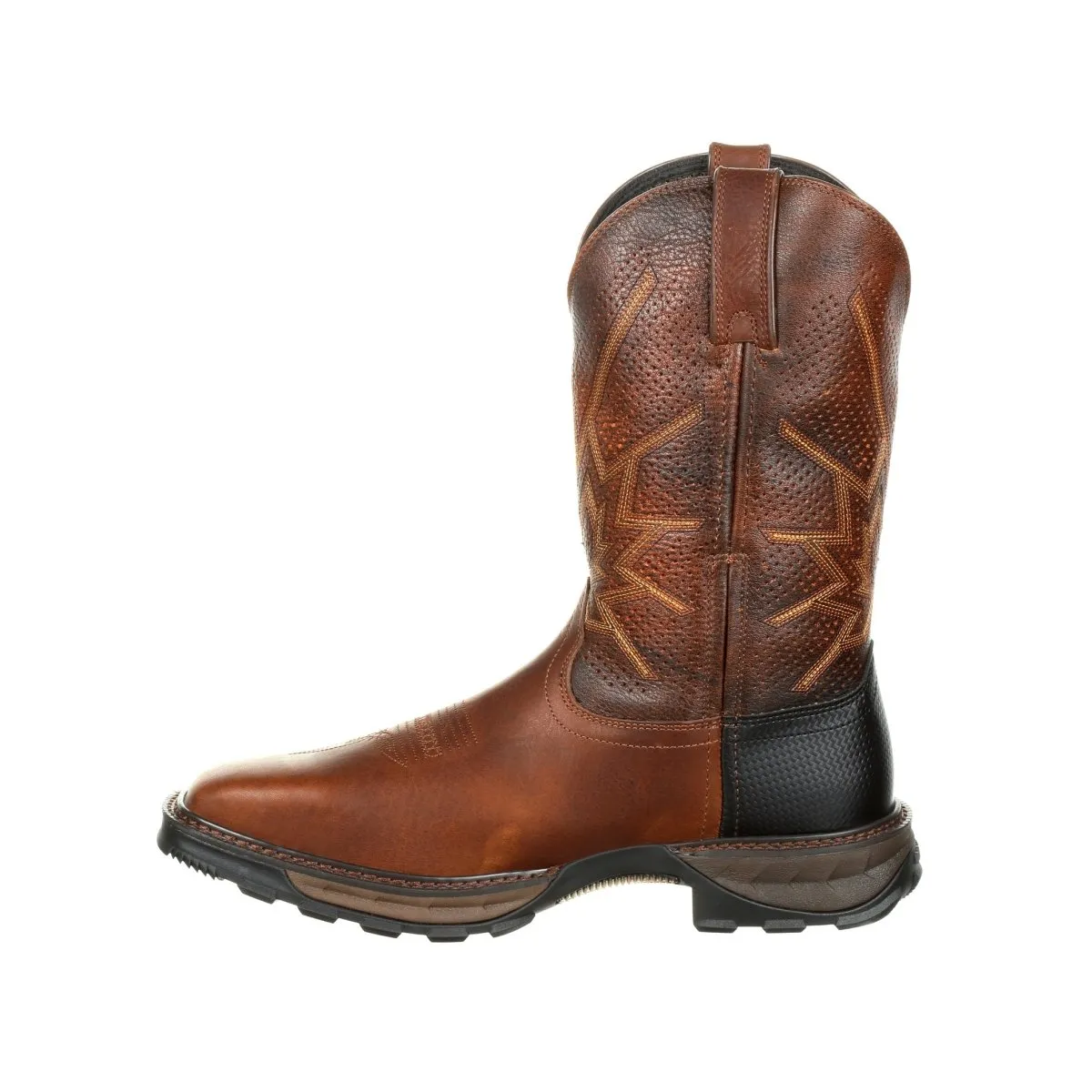 Durango Maverick Xp Men's Steel Toe Ventilated Pull-On Work Boots Ddb0175 In Tobacco