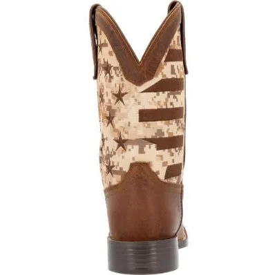 Durango Men's Westward 11" ST Western Work Boot -Camo Flag- DDB0397