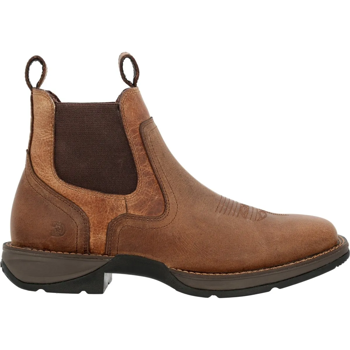 Durango Red Dirt Rebel Men's Square-Toe Western Boots Ddb0460 In Old Town Brown And Tan