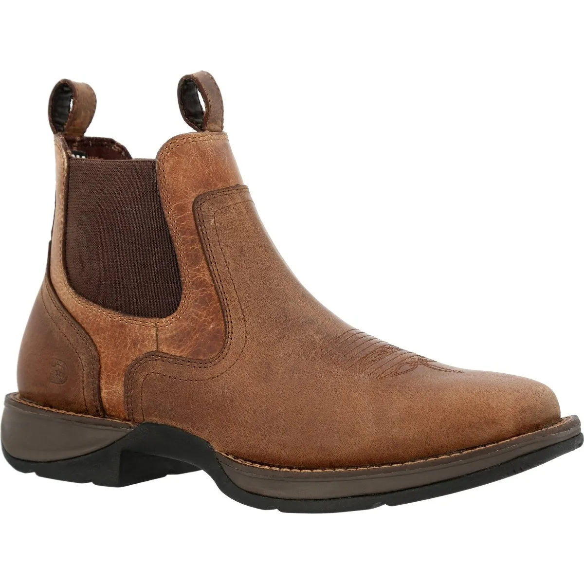 Durango Red Dirt Rebel Men's Square-Toe Western Boots Ddb0460 In Old Town Brown And Tan