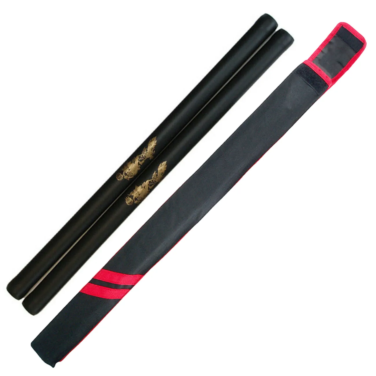 Escrima Stick, Foam Padded, Thick, Black (Pair)