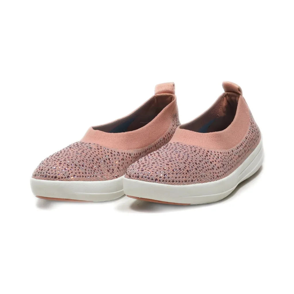 Fitflop Slip Ons Fabric Pink Colour For Women